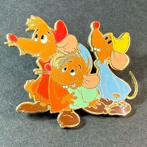 Disney 2002 Cinderella Core Characters 3 Mice Trading Pin